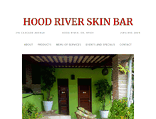 Tablet Screenshot of hoodriverskinbar.com